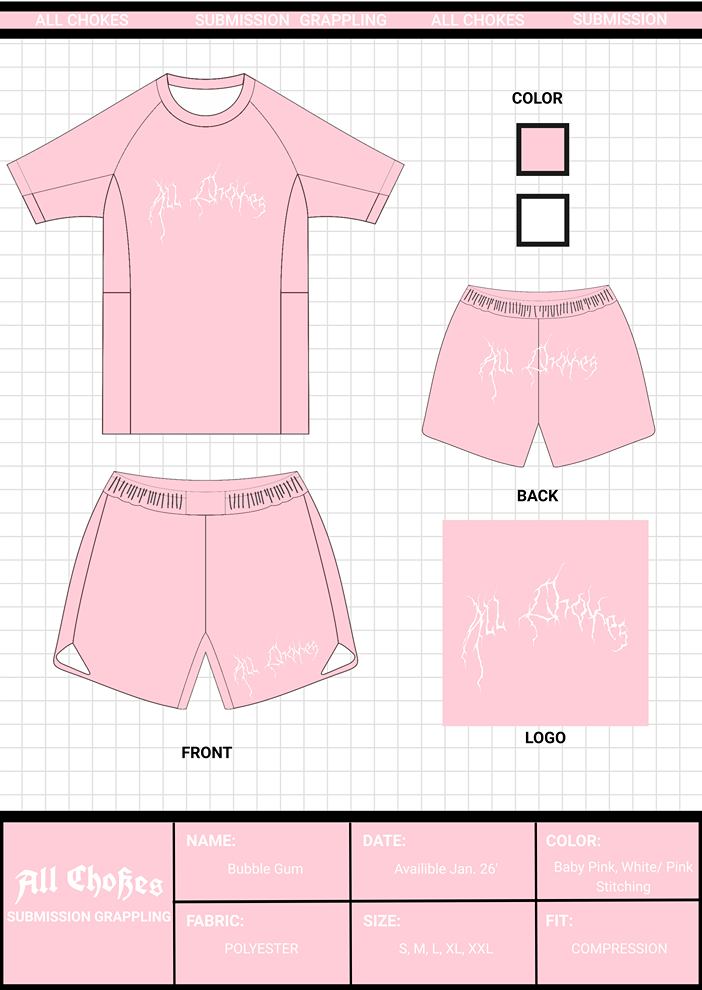 Baby Pink Rash Guard set