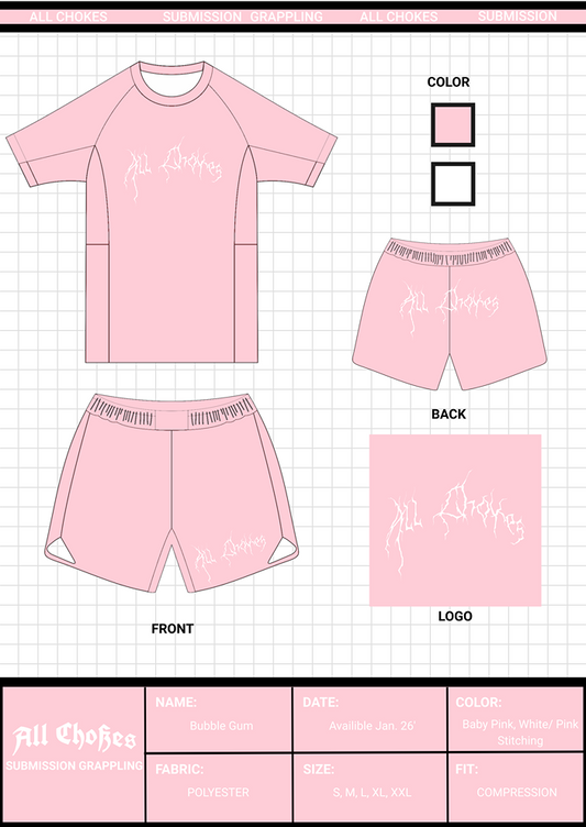 Baby Pink Rash Guard set
